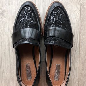Halogen Emily Leather Sequin Loafers